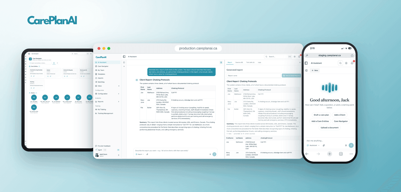 CarePlan AI platform features overview